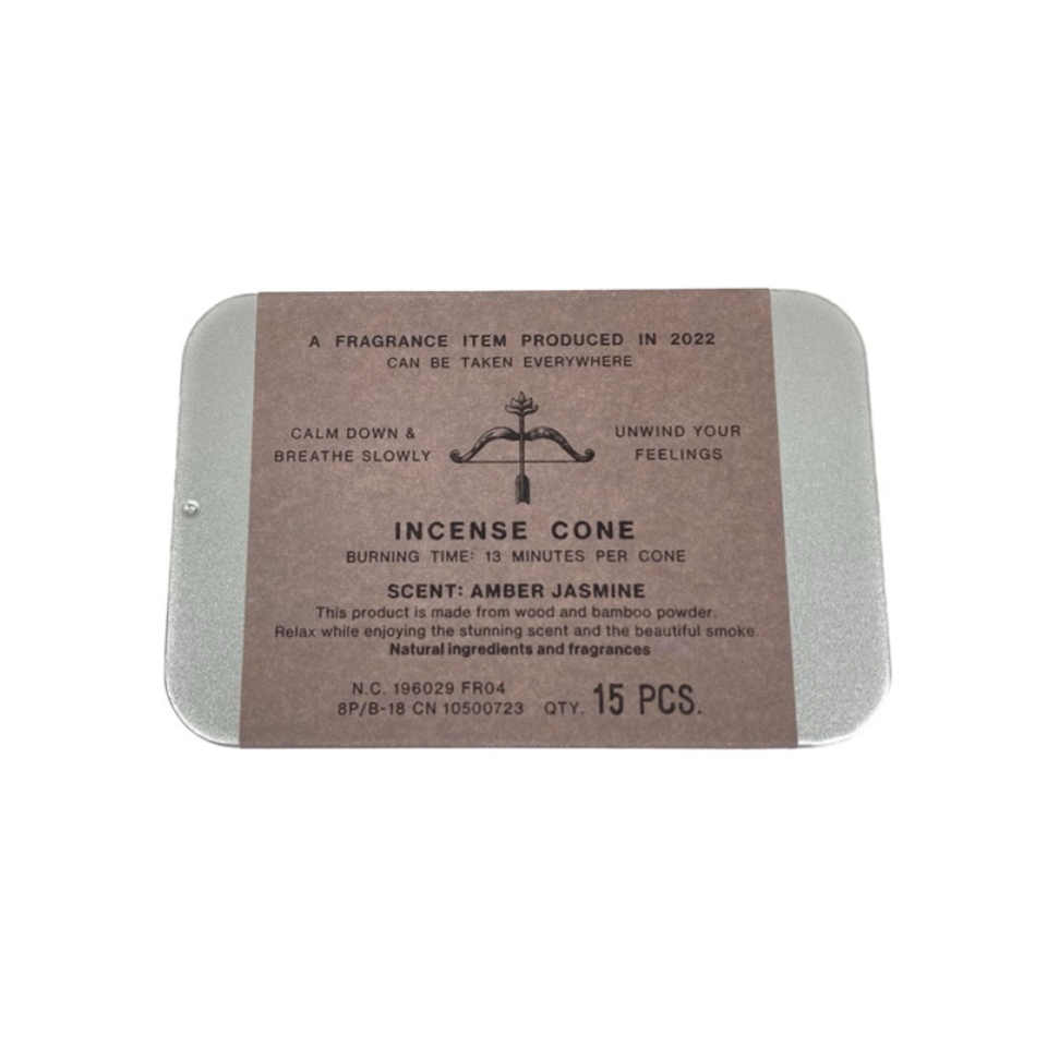Incense Cone Amber Jasmine