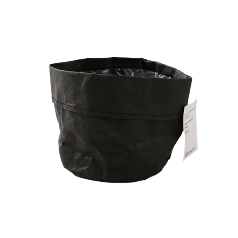 Paper Planter Pot Black 15cm