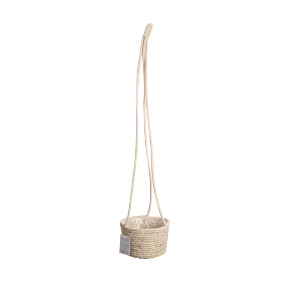 Planter Hanging Pot 21cm x 13cm Corn Husk