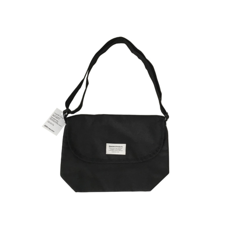 Shoulder Bag Flap Type Black