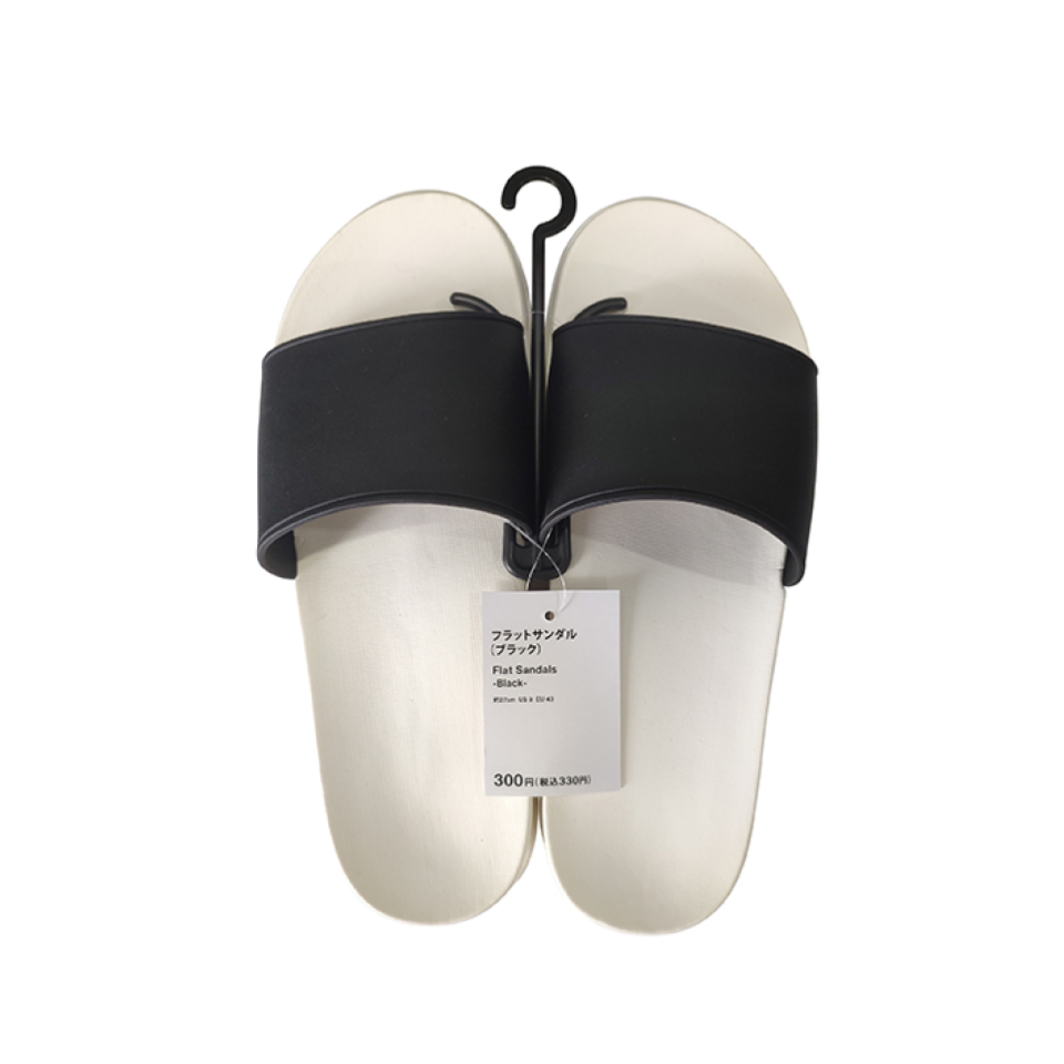 Flat Sandals Black EU 43