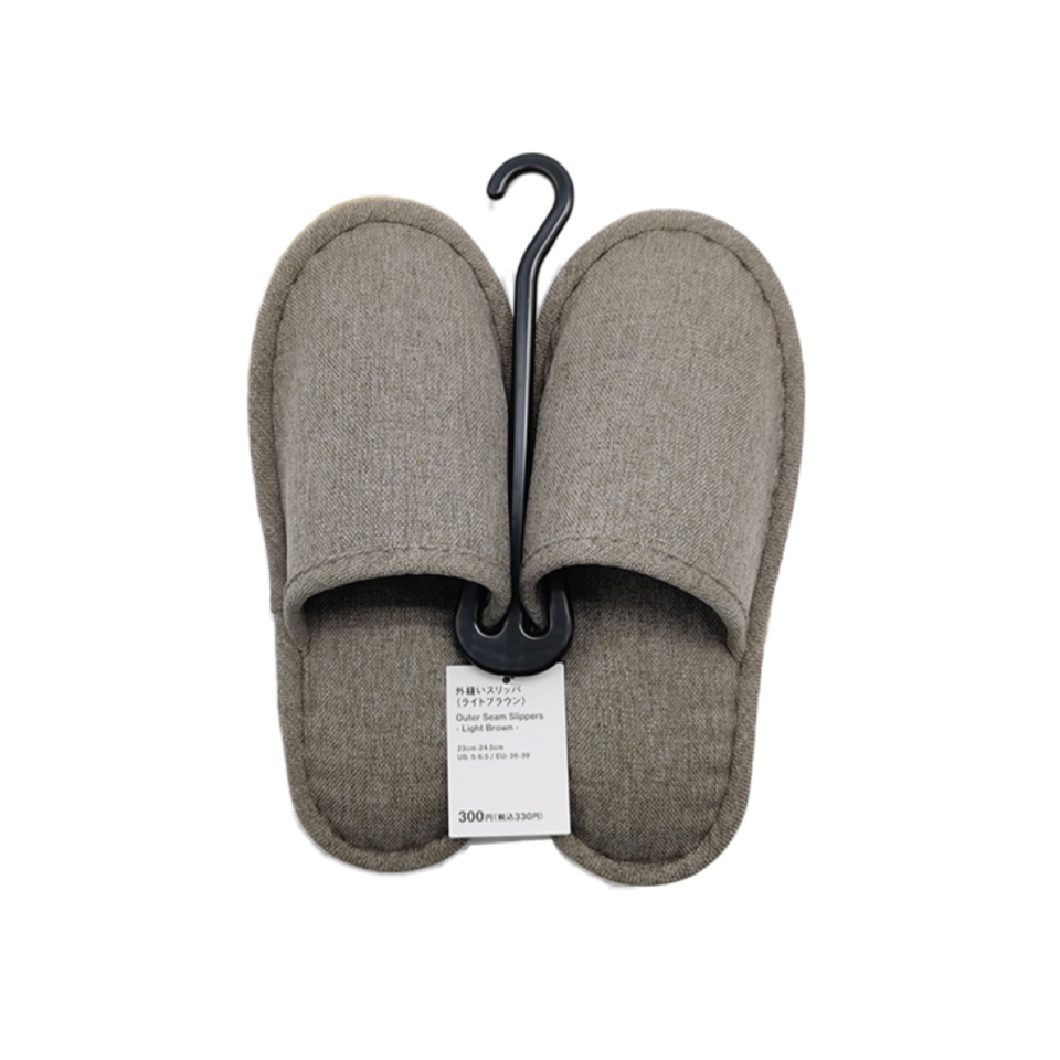 Outer Seam Slippers Light Brown EU 36-39