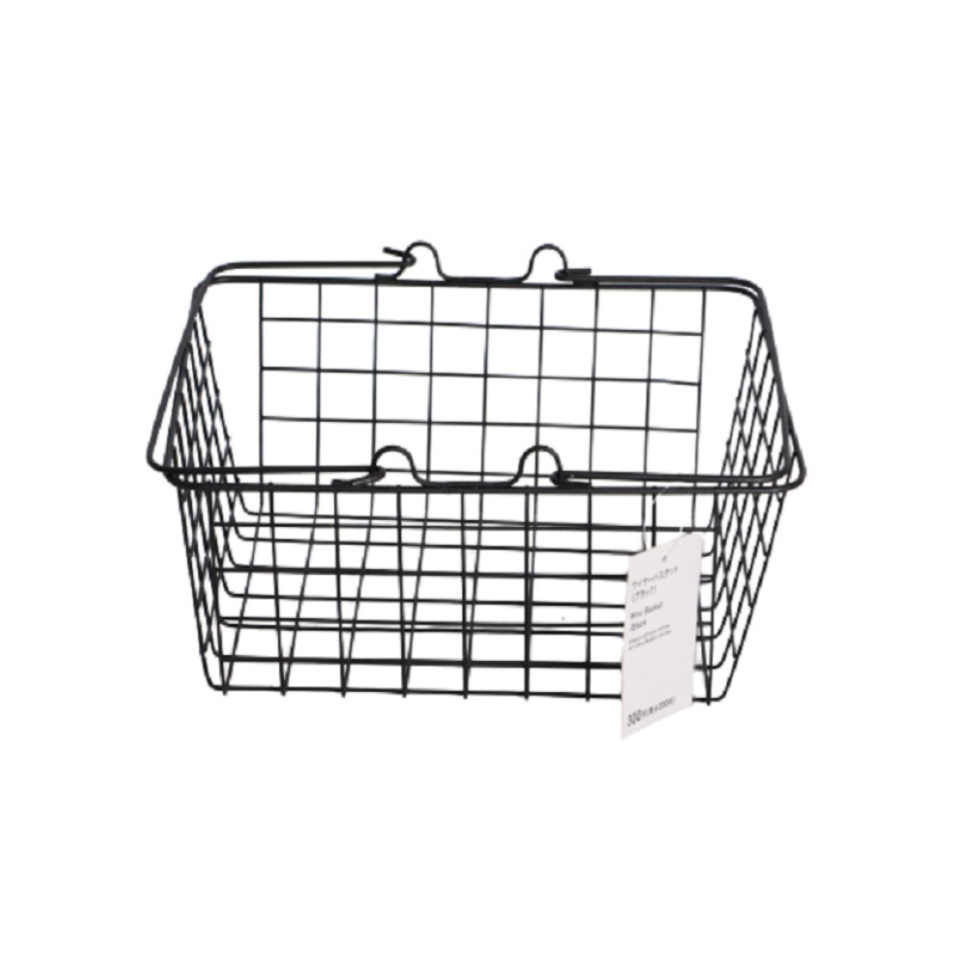 Wire Basket Black 28cm x 21.5cm x 11cm