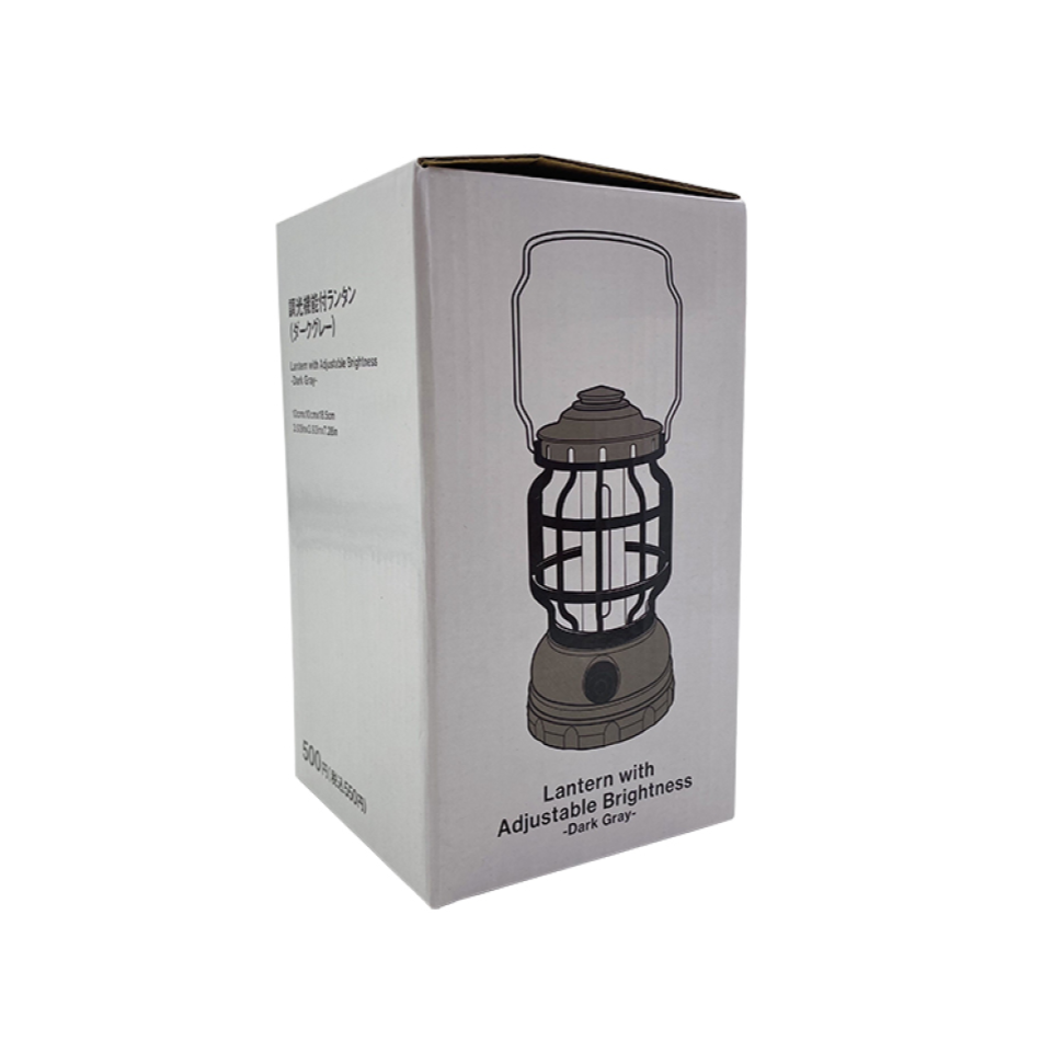 Lantern with Adjustable Brightness Dark Gray