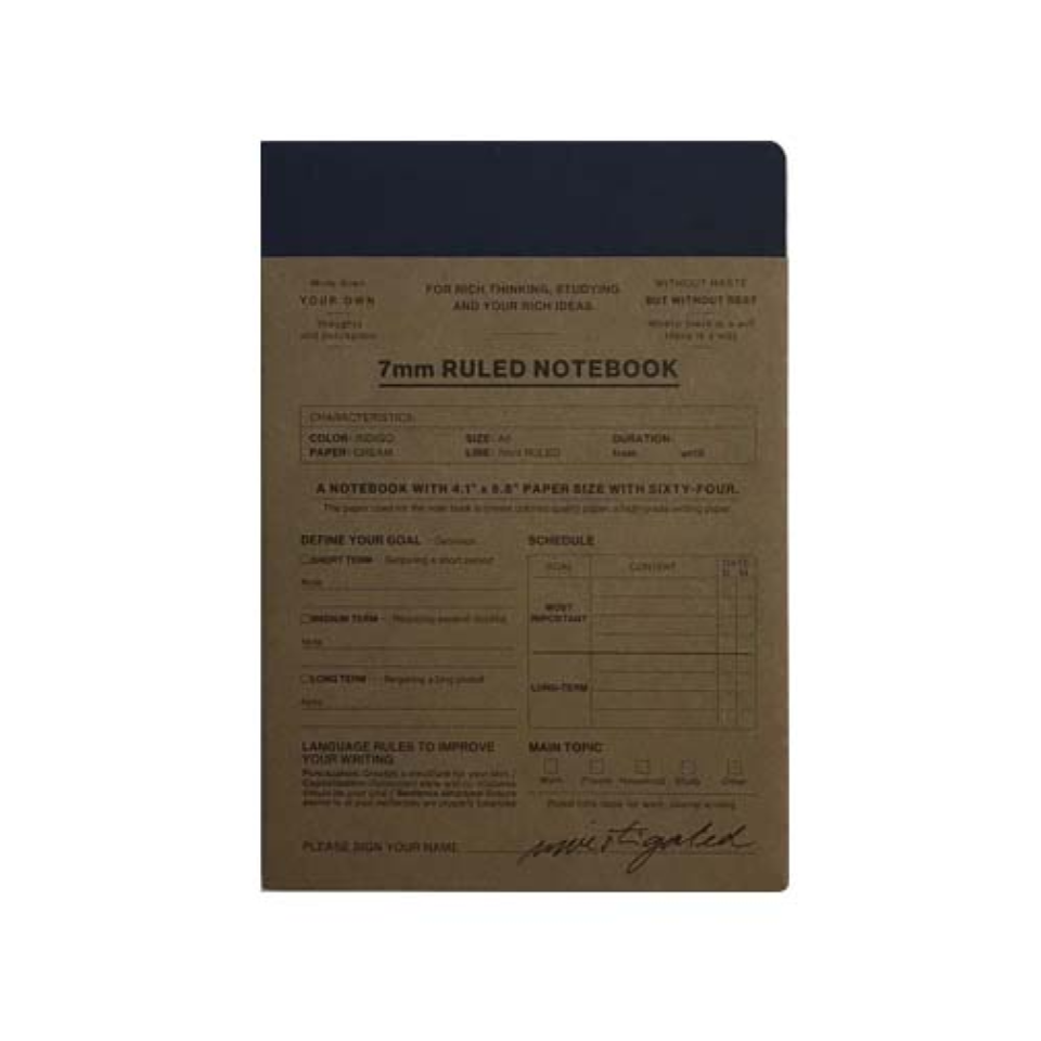 Notebook A6 Special Paper Blue