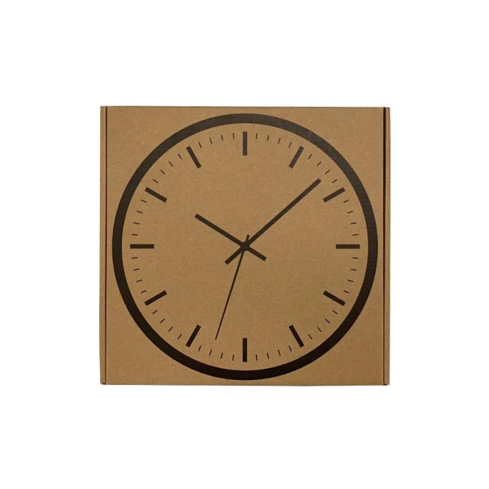 Wall Clock without Numbers Black 25.4cm