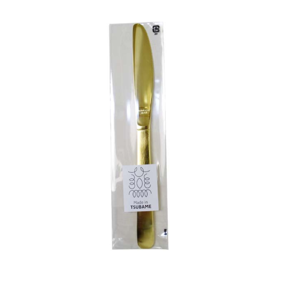 Gold Plated Dessert Knife Niigata Tsubame