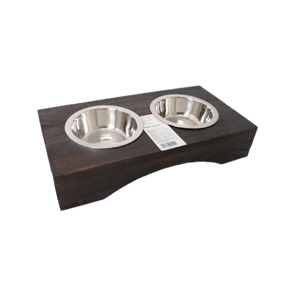 Twin Pet Bowl Brown