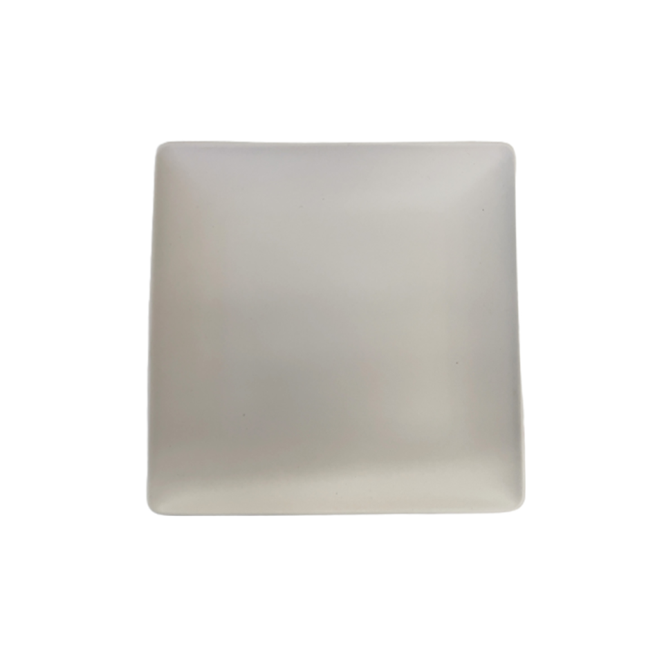 Square Plate Neutral 20.5cm