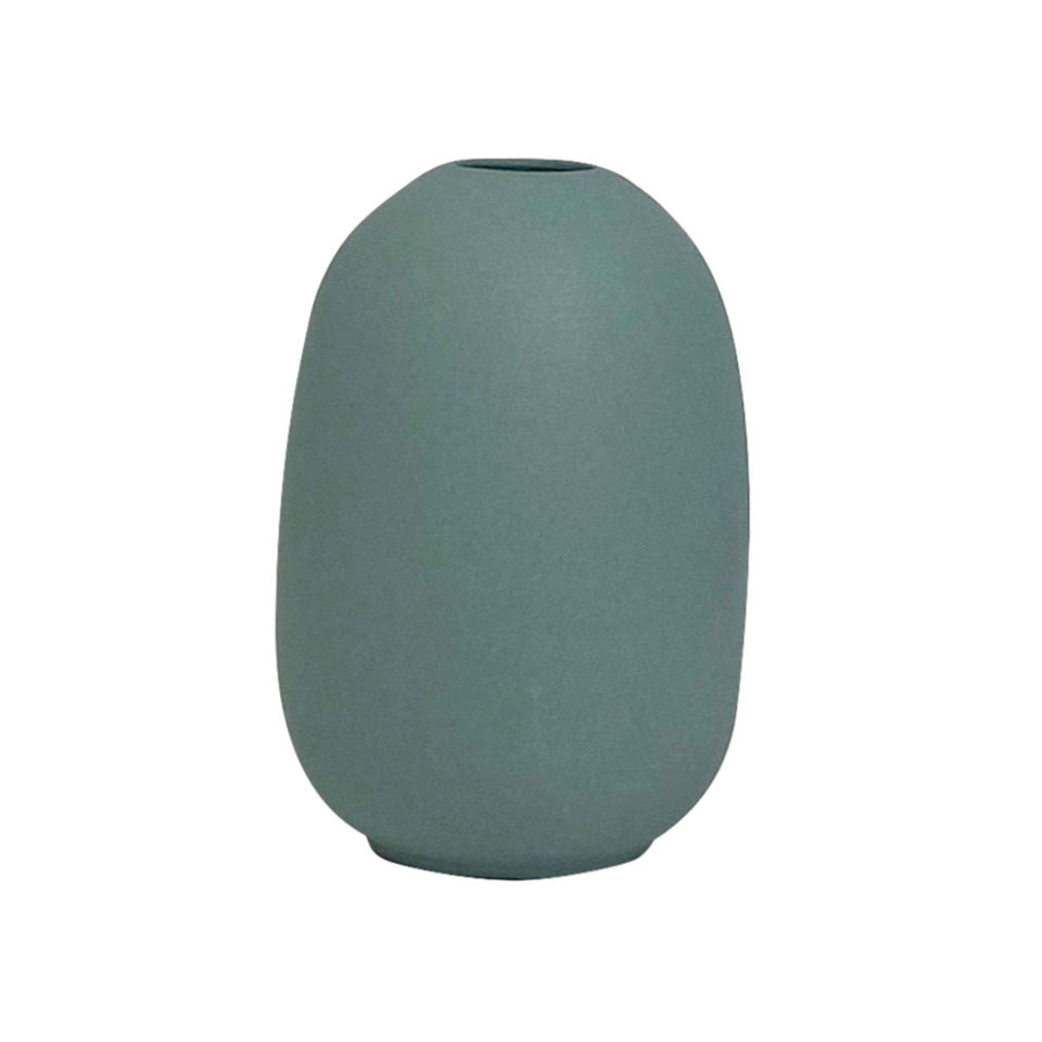 Mini Vase Oval Green