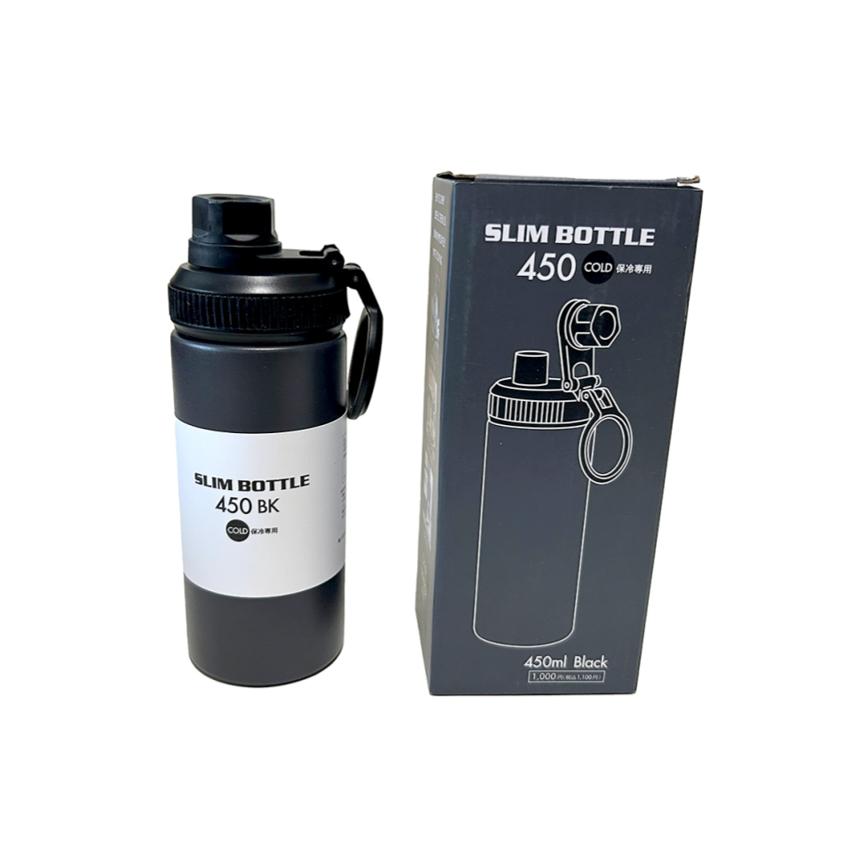 Slim Bottle Black 450ml