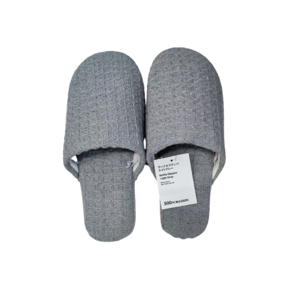 Waffle Slippers Light Gray EU 40-43