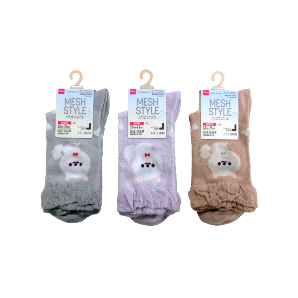 Regular Socks Mesh Style Pomeranian