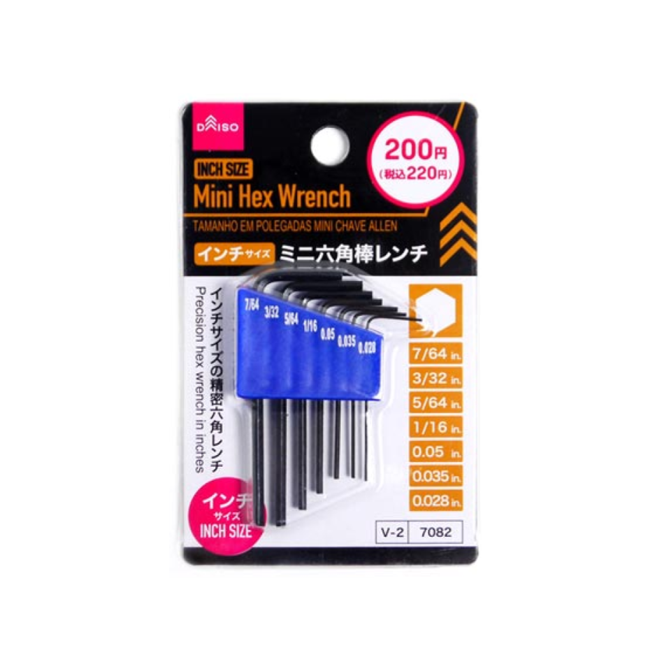 Mini Hex Wrench Inch Size
