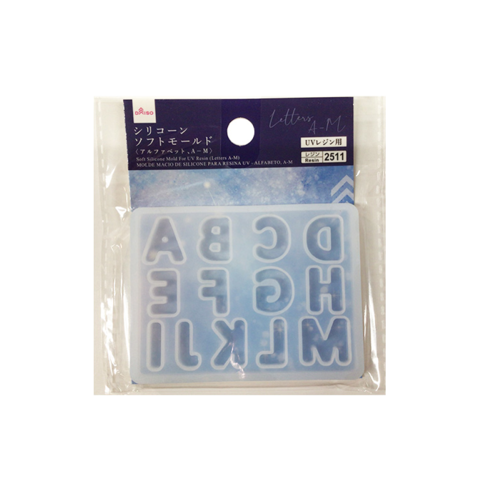 Soft Silicone Mold for UV Resin Letters N-Z