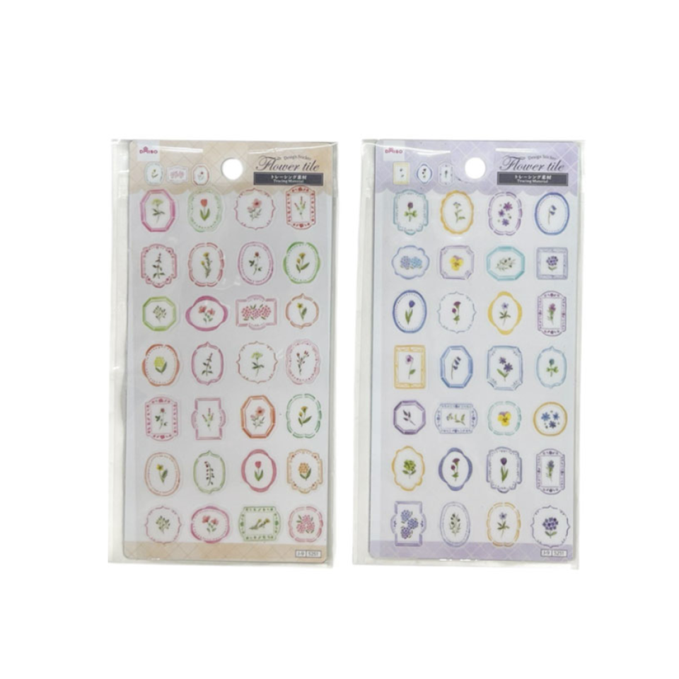 Design Sticker Flower Tile