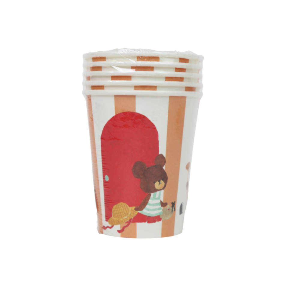 The Bears' School Paper Cups Picnic Pattern 5pcs
