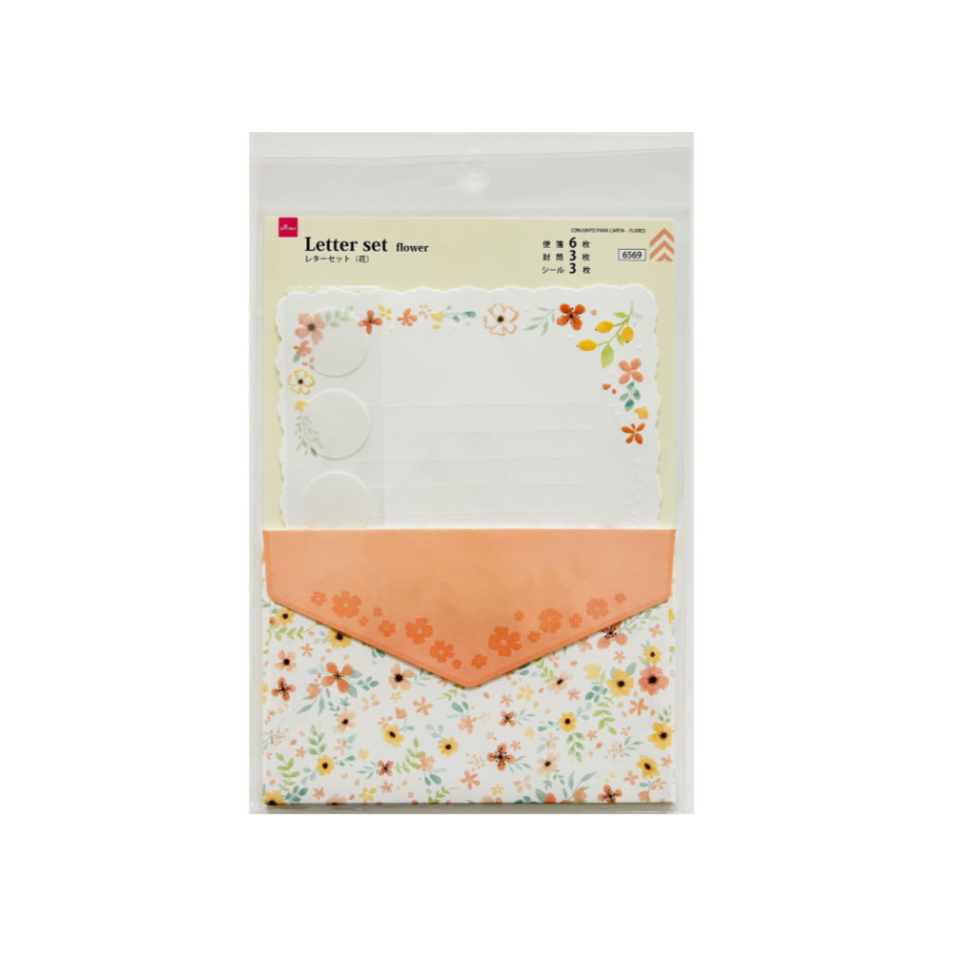 Letter Set Flower Orange