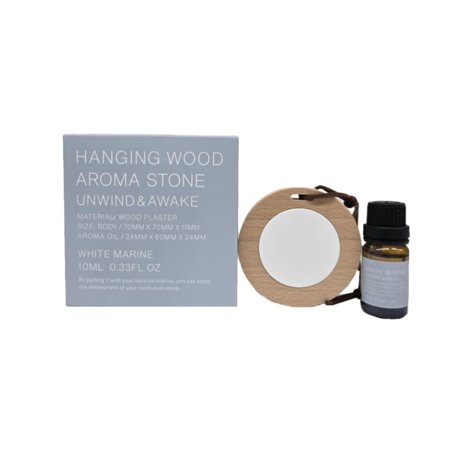 Hanging Wood Aroma Stone White Marine 10ml