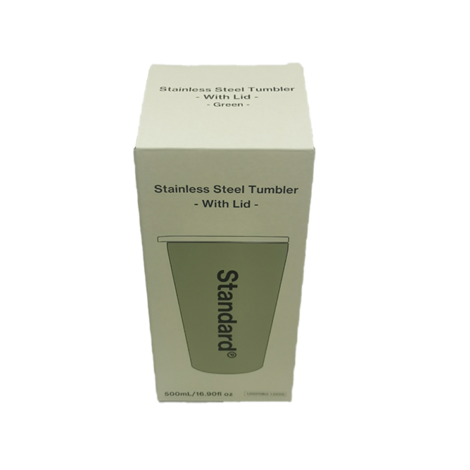 Stainless Steel Tumbler with Lid Grey 500ml