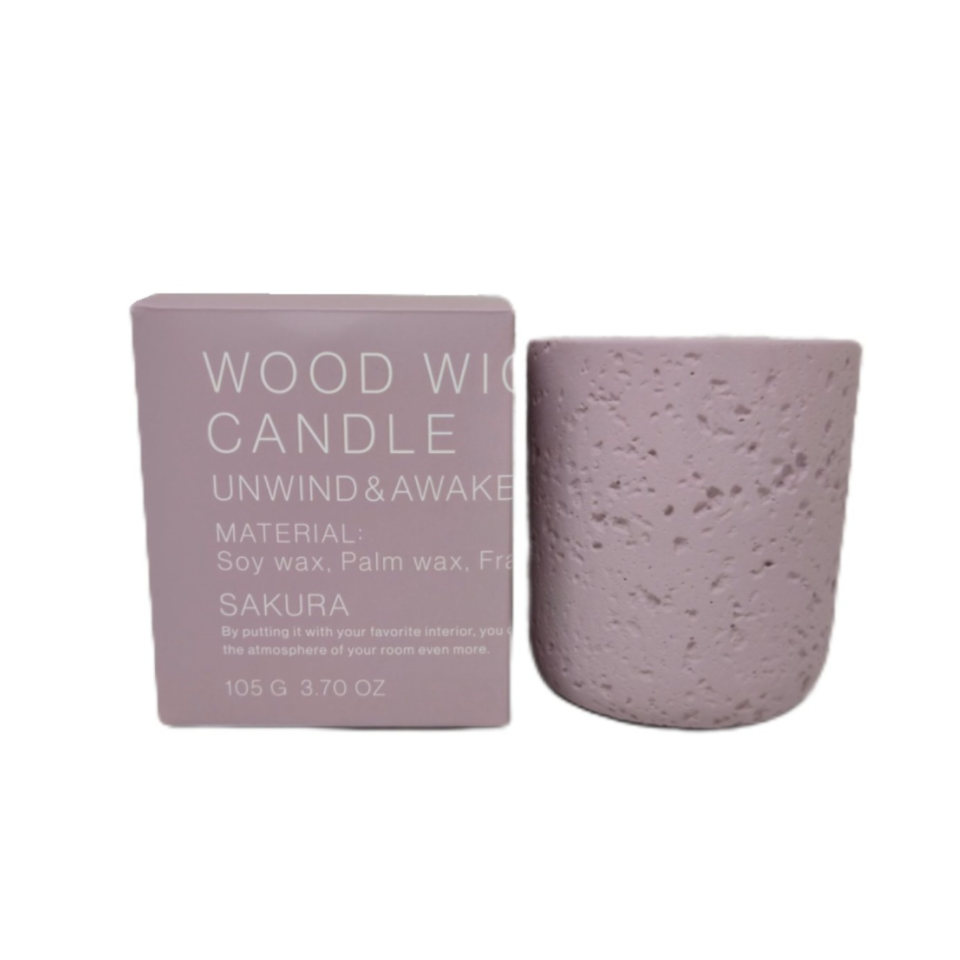 Wood Wick Candle Sakura
