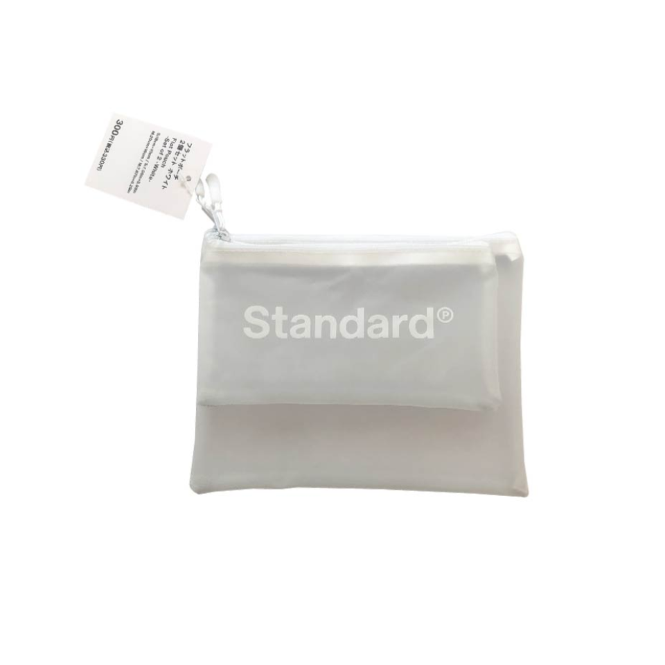 Flat Pouch Set of 2 White