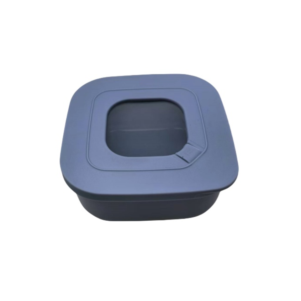Storage Container with Air Valve Blue 12cm x 12cm x 5.8cm