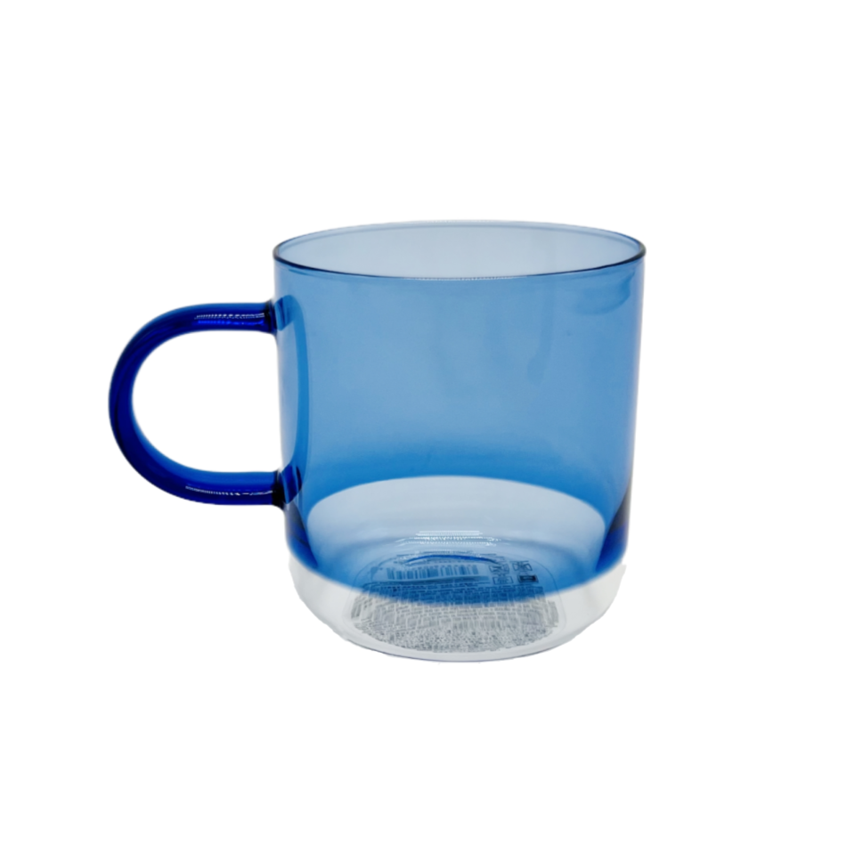 Glass Cup Blue 300ml