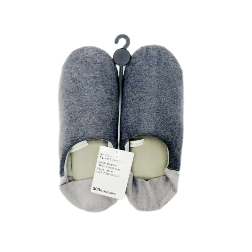 Room Slippers Grey Light Grey