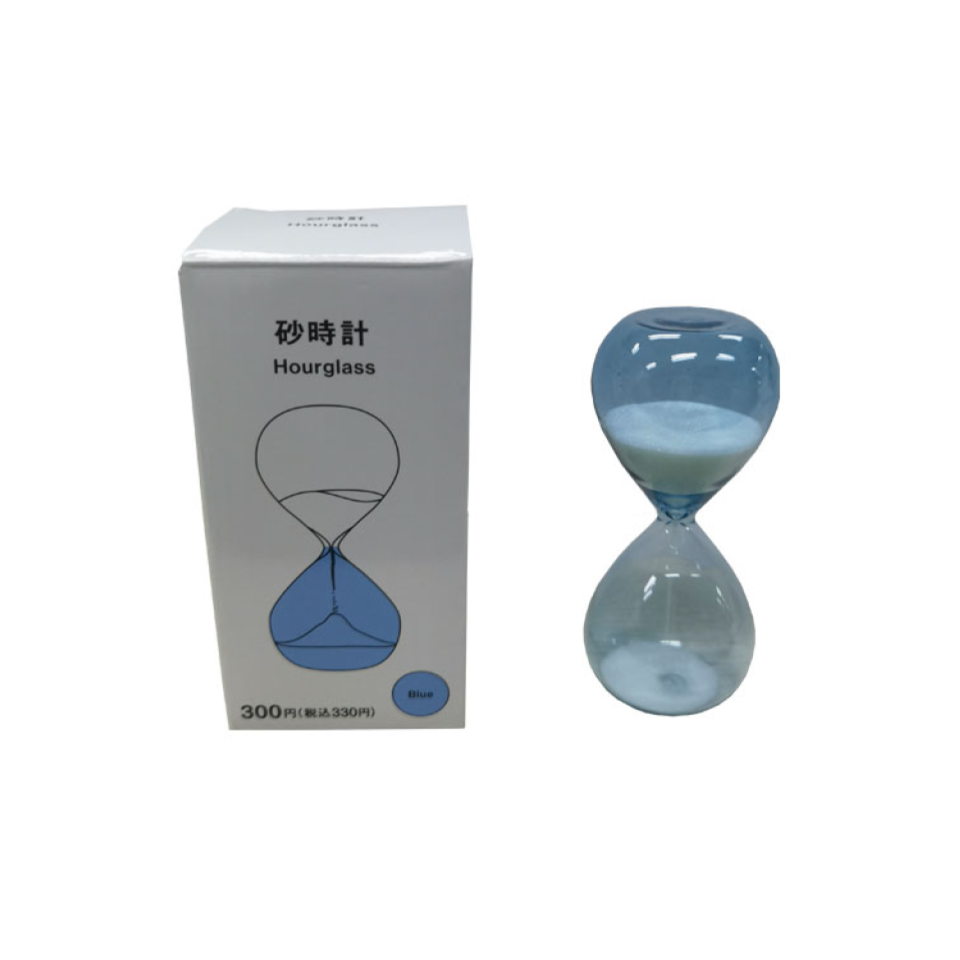 Hourglass Blue 4.5cm x 4.5cm x 9.5cm
