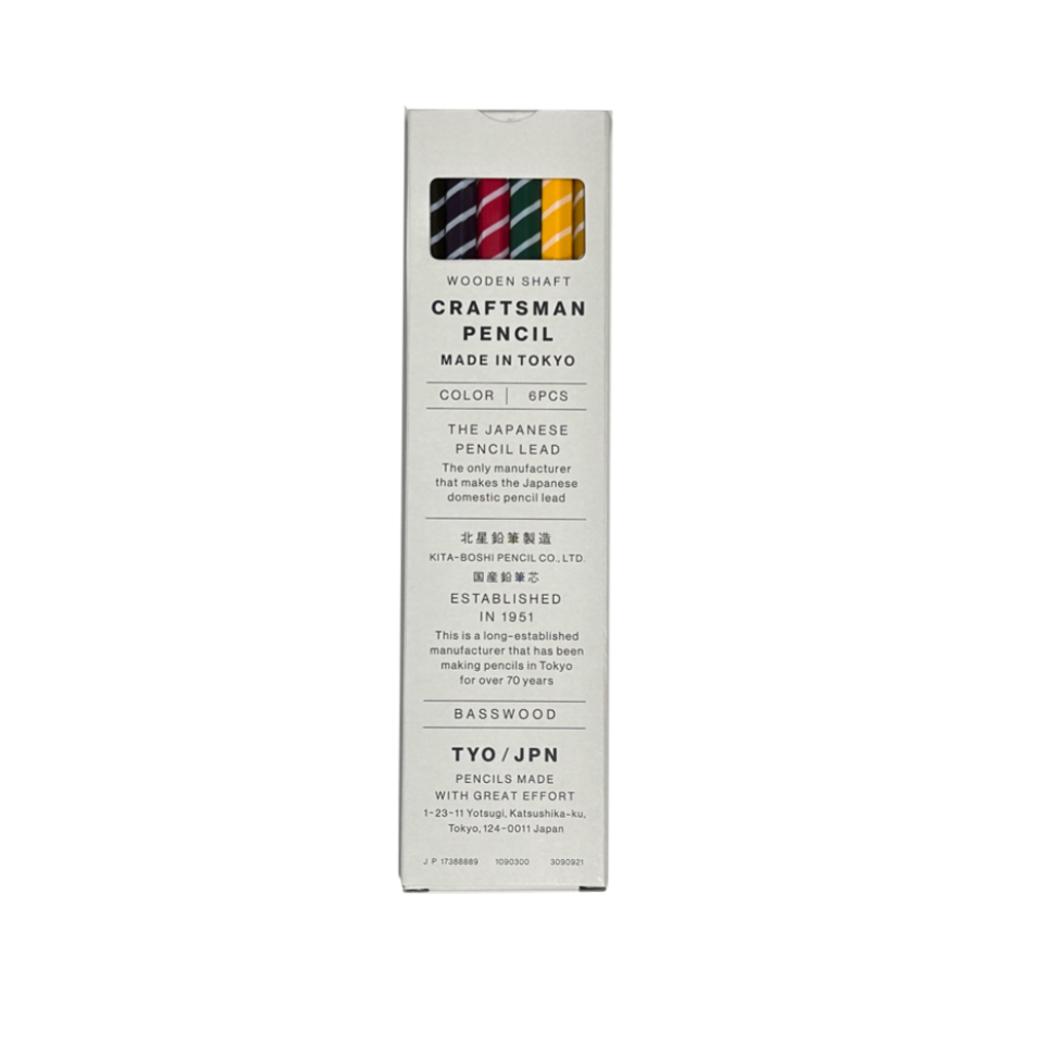 Craftsman Pencil 6 Colors Dark Shade Color