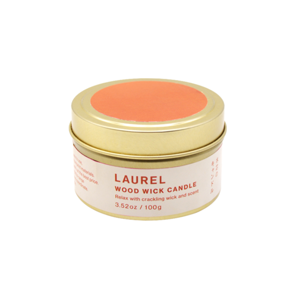 Candle Wood Wick Laurel 100g
