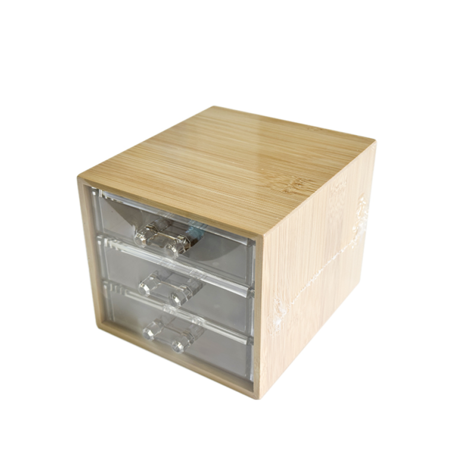 Bamboo Storage Case 3 Drawer