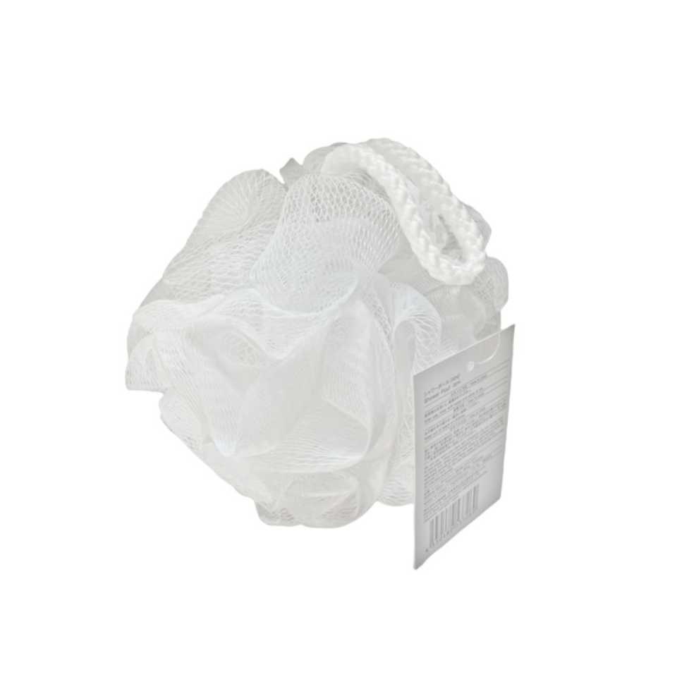 Shower Pouf White