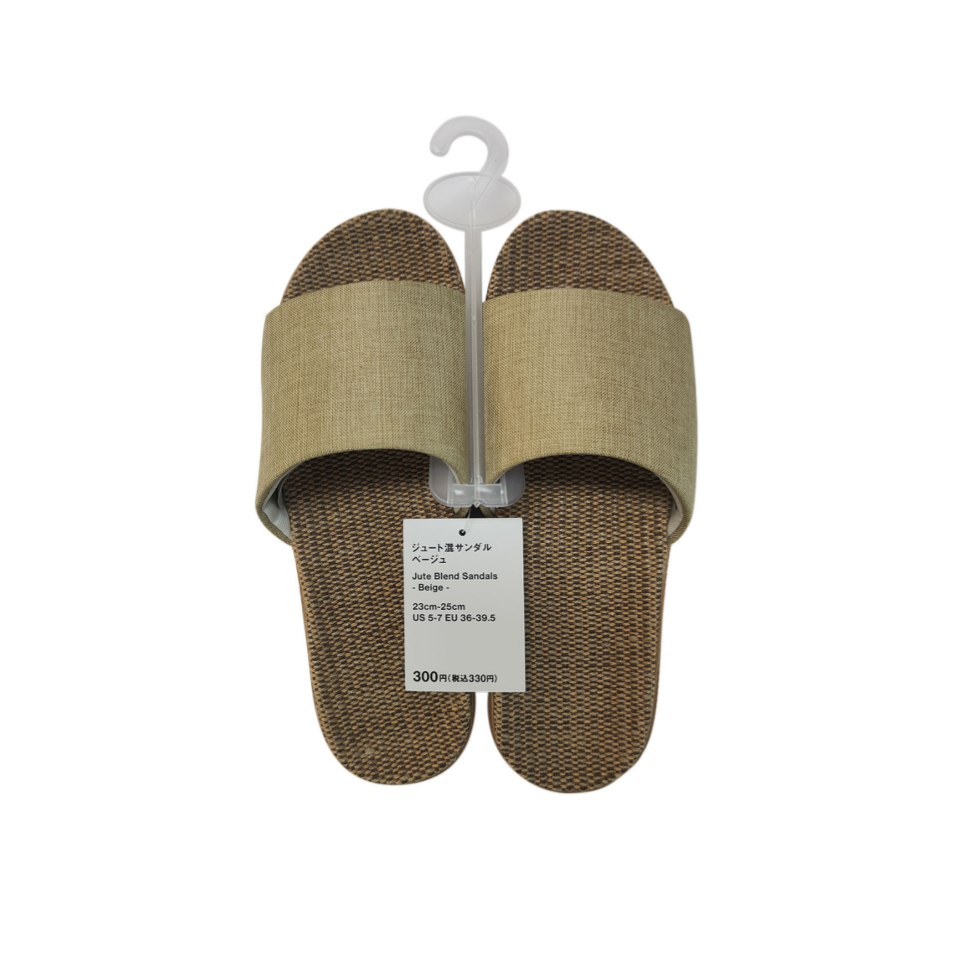 Jute Blend Sandals Beige 23cm-25cm