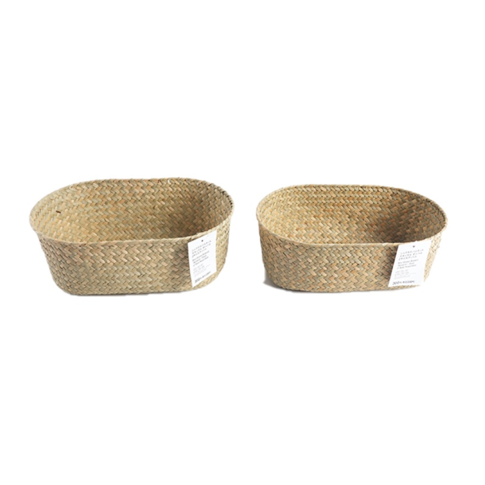 Sea Grass Basket Natural Oval Assorted Sizes