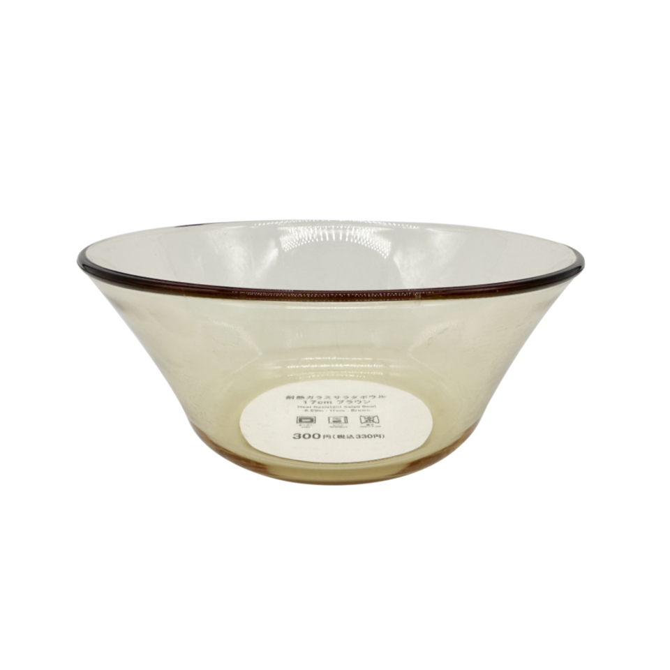 Heat Resistant Salad Bowl Brown 17cm