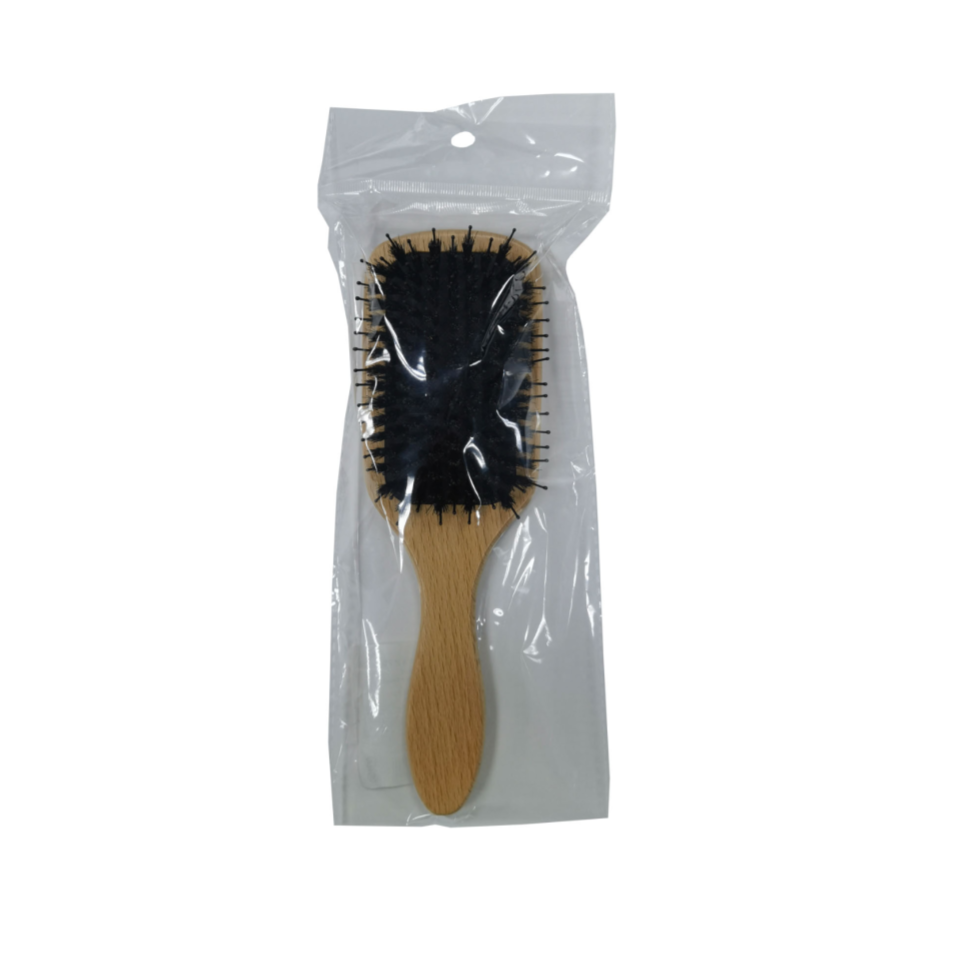 Natural Wood Mixed Square Brush