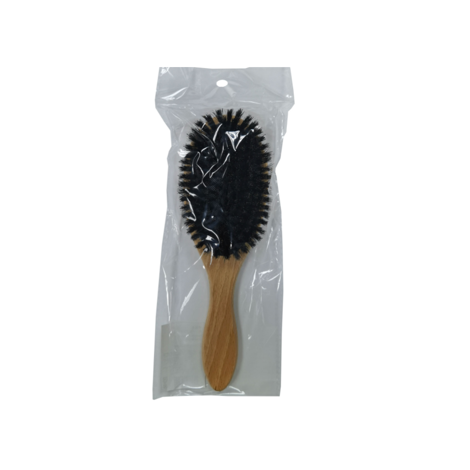 Natural Wood Oval Brush