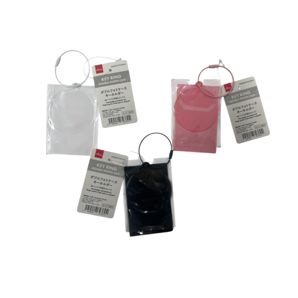 Double Photo Case Key Ring