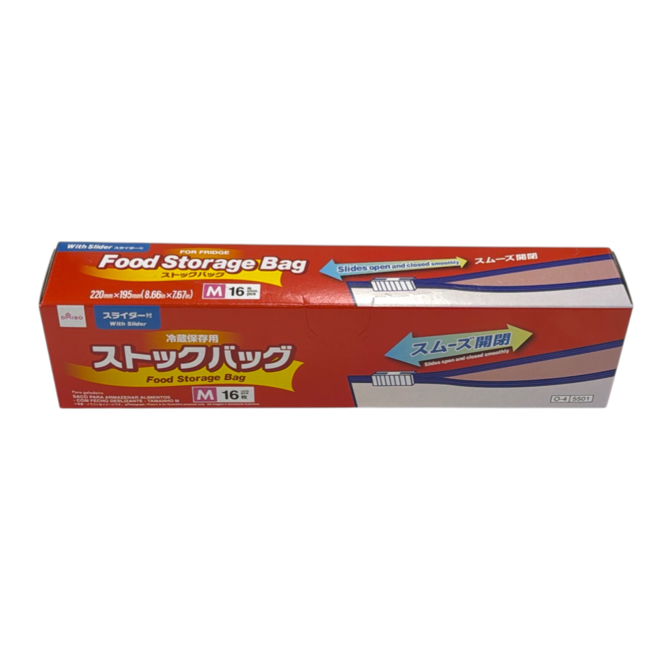 Food Storage Bag with Slider for Fridge M