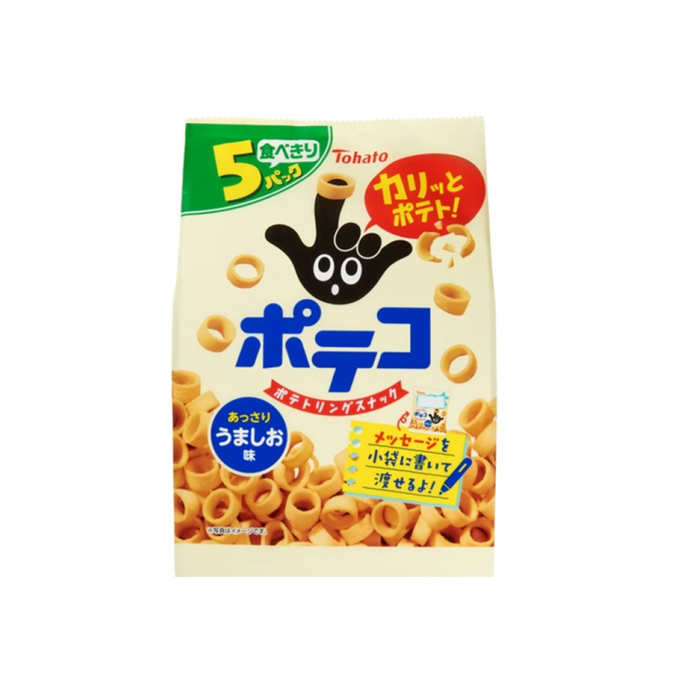 Tohato 5 Pack Poteco Umashio Flavor 110g