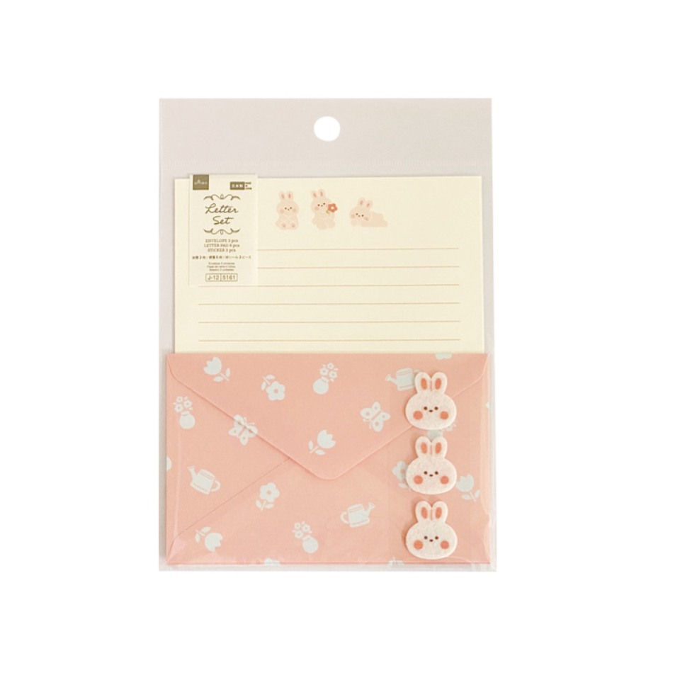 Letter Pad and Envelope Set Fluffy Rabbit