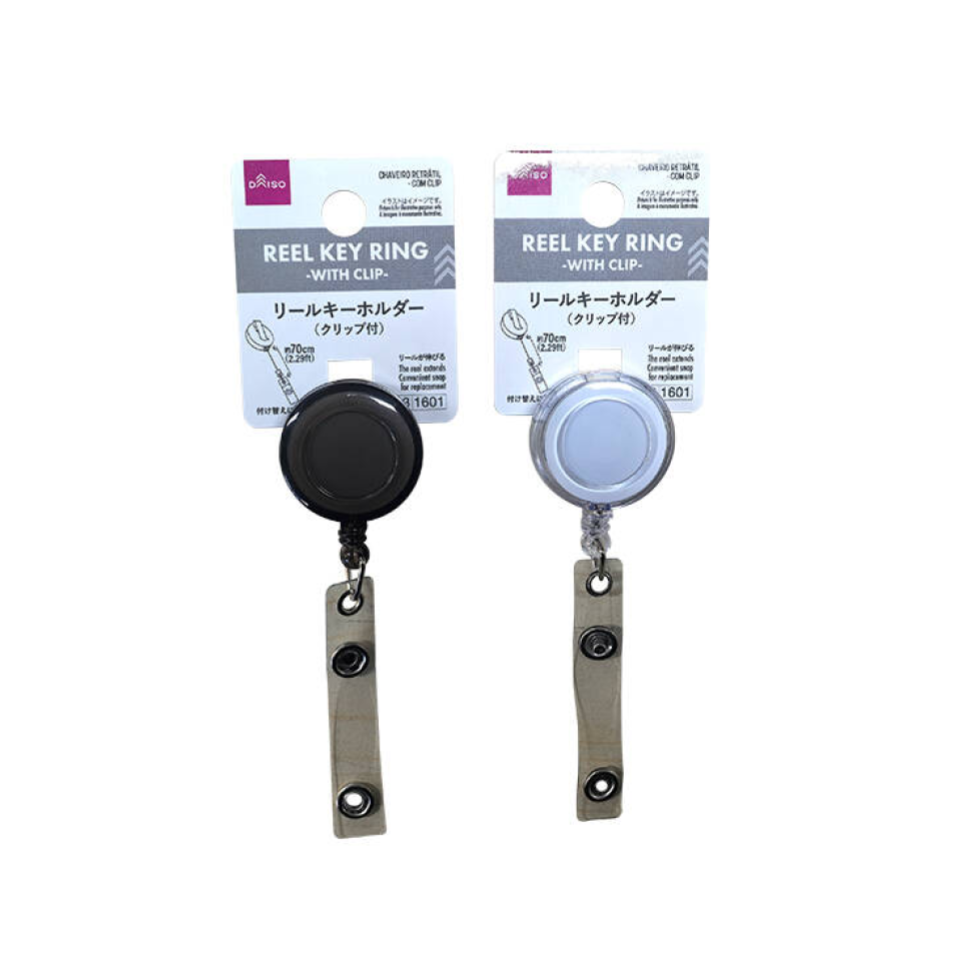 Reel Key Ring with Clip