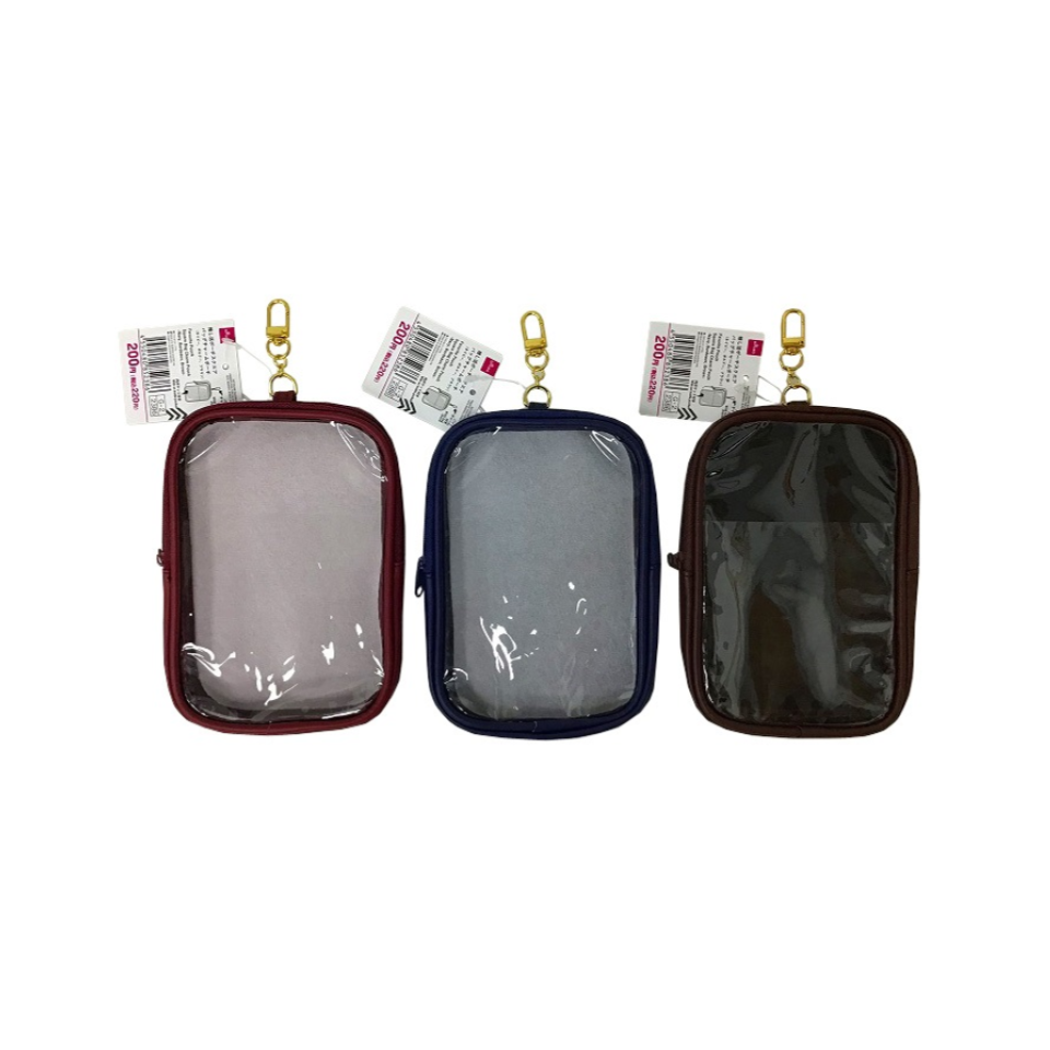 Favorite Pouch Square Bag Charm Pouch Navy/Bordeaux/Brown