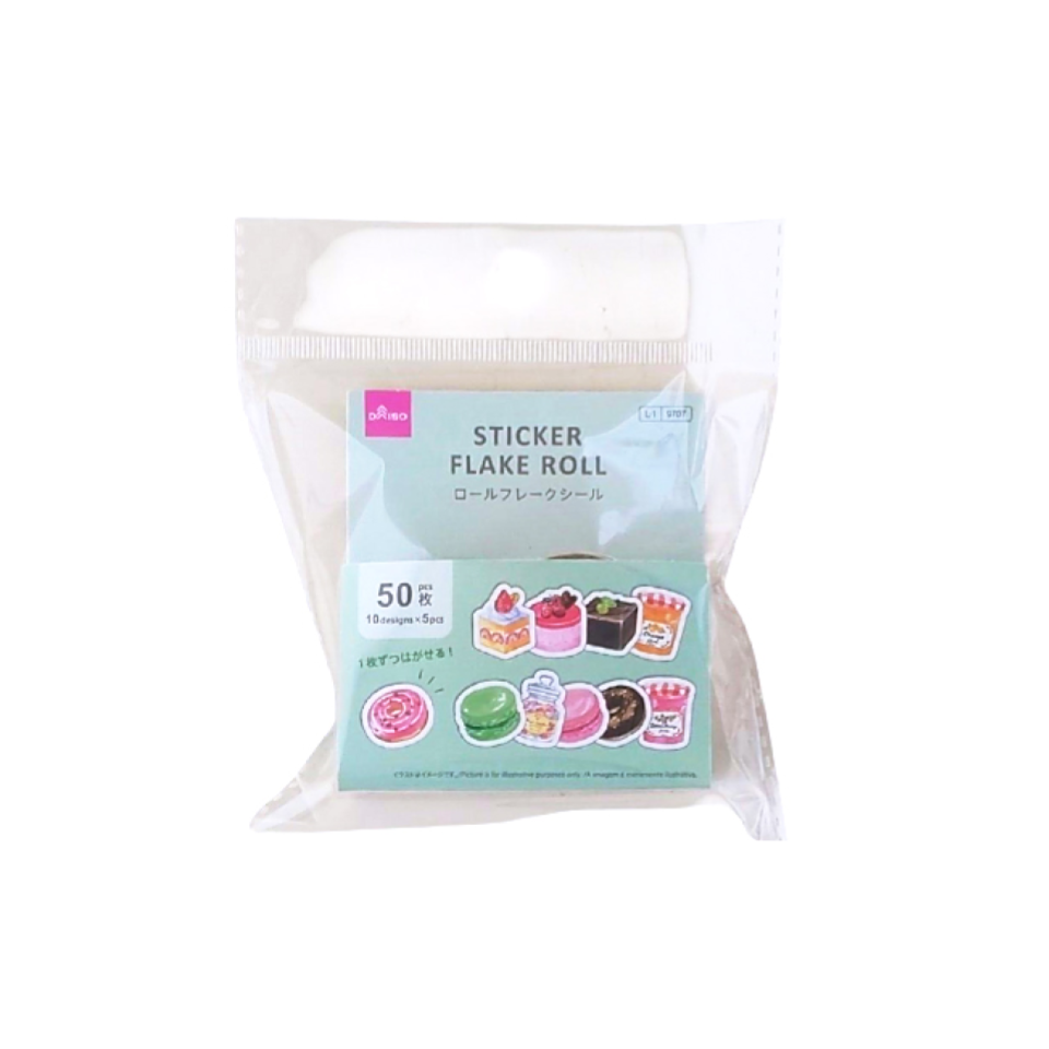 Sticker Flake Roll Sweets Time