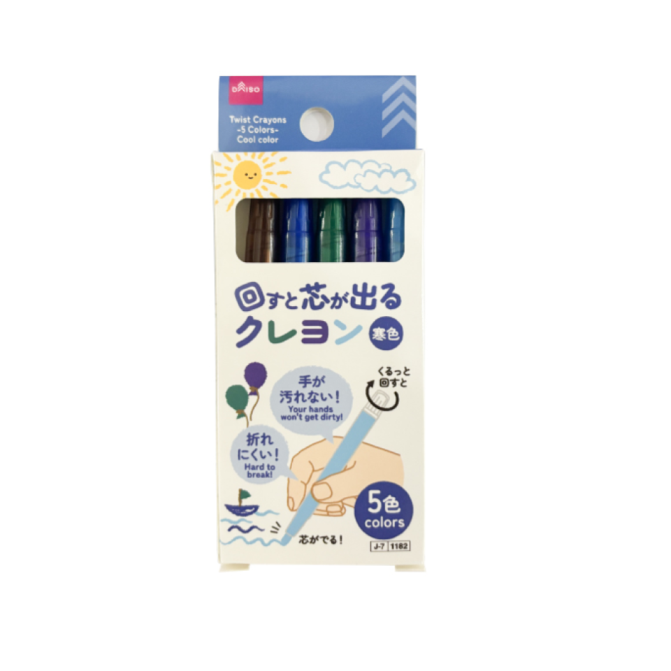Twist Crayons 5 Cool Colors