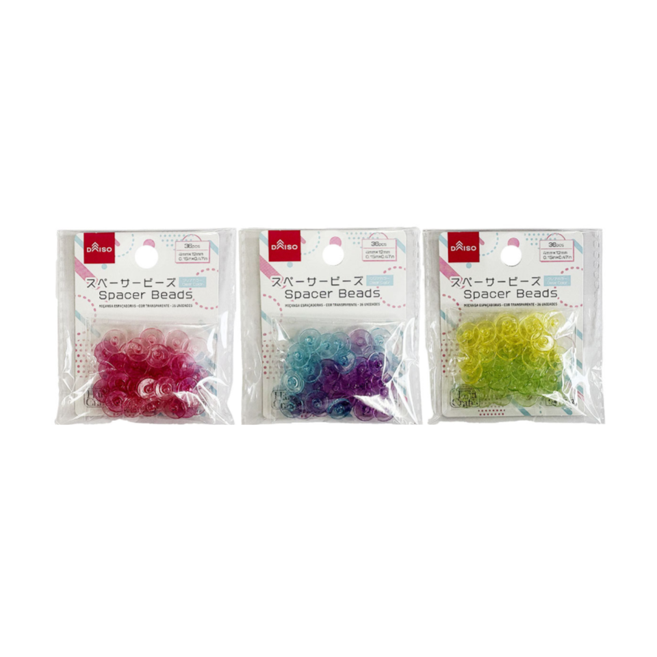 Spacer Beads Clear Color 36pcs