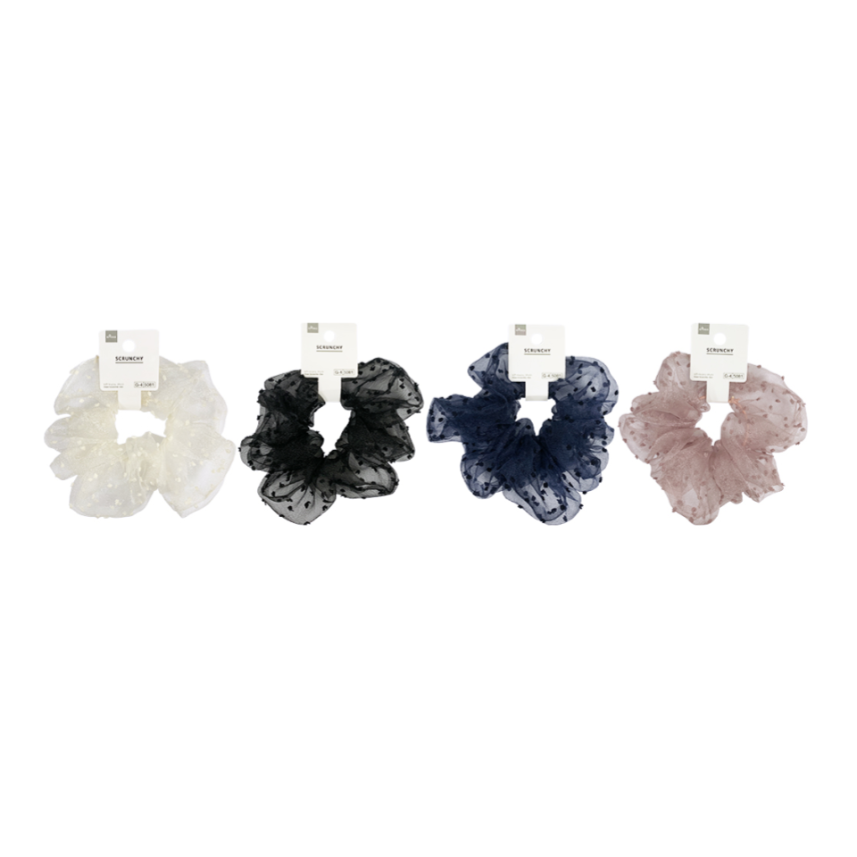 Sheer Scrunchie Dot