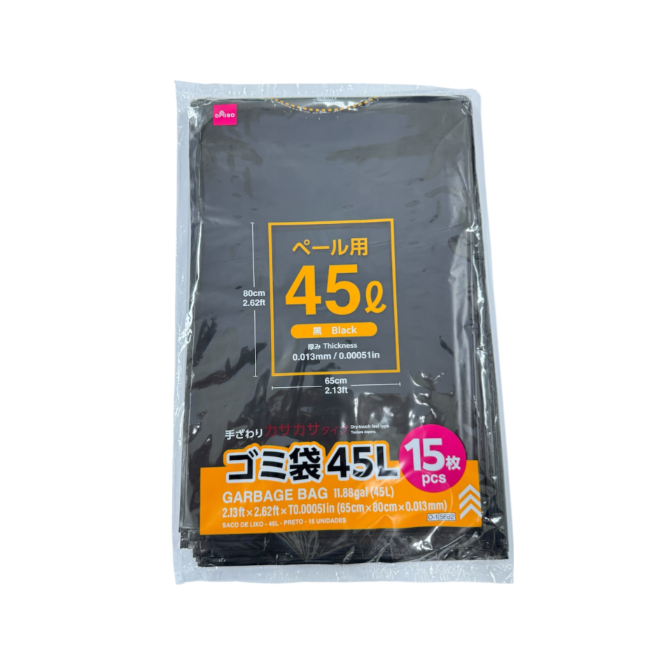 Garbage Bag 45L Black